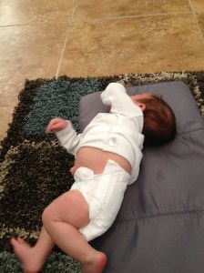 2. Get screamed at while I attempt to change a dirty diaper and get the baby dressed