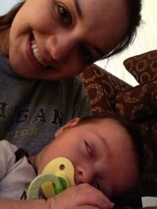 5. Time for morning cuddles.  Eating is a lot of work