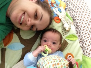 A little morning play time on the floor