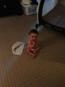 pause between diaper blow out and puking