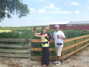 Wine tasting: "No, you're supposed to be over here so that I can kiss you.  See?"