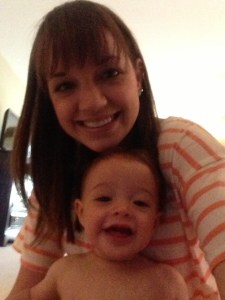 Saying hi to grandma!