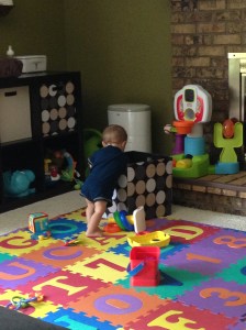 Boys sure learn at an early age how to make a mess