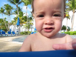 At the beach in Puerto RIco