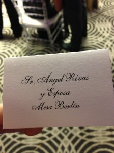 When we were in Puerto Rico we went to a wedding and when I picked up our table card and showed it to Angel he says to me "They even spelled my name right." I looked at him all confused and he said "Yeah. See? They put the accent on the A" Yep. I had no idea that was the proper way to spell my husband's name. Wife of the year!
