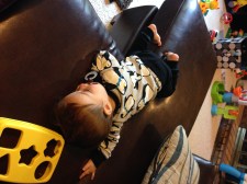 I'm just going to shut my eyes for a second.  Don't put me in my crib, I'm totally not sleeping.