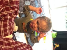 I call this one: No, you may not bite Mommy.