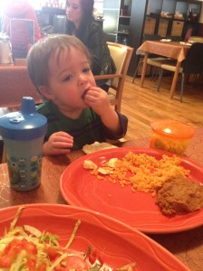 Mexican food is a hit.  Though I shouldn't be surprised for how much of it I ate while pregnant (mmmm.... enchiladas)