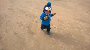 On the beach of Lake Michigan